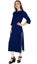 Bimba Women Solid Rayon Kurta 3/4 Sleeve Casual Formal Carousel 3