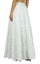 Bimba Women White Maxi Long Flaired Skirt Wth Lining Casual Cotton Summer Skirts Carousel 3