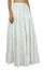 Bimba Women White Maxi Long Flaired Skirt Wth Lining Casual Cotton Summer Skirts Carousel 4