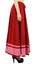 Bimba Long Maxi Skirt With Contrast Border Red Boho Skirt With Elastic Waist Carousel 7