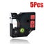 Label Tape for Dymo D1 Tape 9mm Black on Red Dymo 40917 Compatible X5 Carousel 1