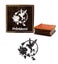 Printtoo Card Making Bird & Floral Pattern Square Wooden Rubber Stamp Stamps Carousel 1
