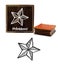 Printtoo Star Pattern Crafting Wooden Rubber Stamp Square Block Scrap-Booking Carousel 1