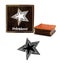 Printtoo Star Pattern Scrap-Booking Square Wooden Rubber Stamp Diary Card Block Carousel 1