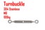 PTN 304 Stainless OO M6 Turnbuckle Screw Balustrade Hook Wire Handrail Cable Carousel 1