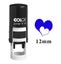LOVE SMILY FACE Self Inking Mini Rubber Stamp Colop Round Decorative Carousel 4