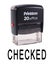 Printtoo CHECKED Self Inking Rubber Stamp Office Stationary Custom Stamp-Red Carousel 1