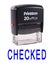 Printtoo CHECKED Self Inking Rubber Stamp Office Stationary Custom Stamp-Red Carousel 3