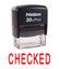 Printtoo CHECKED Self Inking Rubber Stamp Office Stationary Custom Stamp-Red Carousel 4