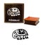Printtoo Elephant Design Craft Textile Print Brown Square Wooden Rubber Stamp Carousel 1