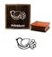 Printtoo Bird Outline Design Wooden Rubber Stamp Scrap-Booking Brown Block Carousel 1