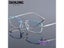 Men Fashion Glasses Titanium Rimless Eyeglasses Frame Diamond Decorations Carousel 1
