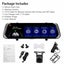 Backup Camera 10" Mirror Dash Cam Front and Rear 1080P Touch Screen Night Vision Carousel 12