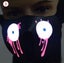 Halloween Half Face LED Luminous Flashing Face Mask Party Event Masks Light Up Carousel 4
