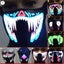 Halloween Half Face LED Luminous Flashing Face Mask Party Event Masks Light Up Carousel 1