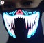 Halloween Half Face LED Luminous Flashing Face Mask Party Event Masks Light Up Carousel 6