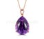 Amethyst Necklace Rose Gold Plated Carousel 1
