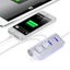 LED Multi USB 2.0 HUB 4 Usb Port Aluminum Splitter Switch Mini 4 Ports For Mac Carousel 3