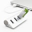 LED Multi USB 2.0 HUB 4 Usb Port Aluminum Splitter Switch Mini 4 Ports For Mac Carousel 4