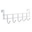 5 Hooks Stainless Steel Clothes Door Bathroom Hanger Hanging Loop Organizer Carousel 1