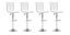 Breakfast Bar Stool X 4 White Colour Carousel 1