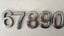 Letterbox Numbers & Letters - 50mm Black Chrome Carousel 6