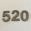 Letterbox Numbers & Letters - 50mm Black Chrome Carousel 7