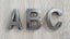 Letterbox Numbers & Letters - 50mm Black Chrome Carousel 8