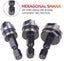 3PCS 1/4 Inch Hex Shank 5 Flute 90 Degree Chamfering Countersink Drill Bit Set Carousel 4
