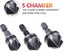 3PCS 1/4 Inch Hex Shank 5 Flute 90 Degree Chamfering Countersink Drill Bit Set Carousel 6