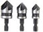 3PCS 1/4 Inch Hex Shank 5 Flute 90 Degree Chamfering Countersink Drill Bit Set Carousel 1
