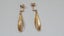 Lovely Vintage 9 ct Gold CZ Drop Earrings Carousel 2