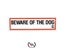 Dog Gate Signs " Beware Of The Dog" Small Carousel 1