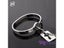 Stainless Steel Love Heart Lock Bracelets Pendant Necklace Sets For Couples Carousel 6