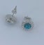 925 Sterling Silver Crystal Stud Earrings "Briar" (Green) Carousel 4