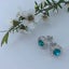 925 Sterling Silver Crystal Stud Earrings "Briar" (Green) Carousel 3
