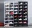Sneakers Box Magnetic Side Drop Crates Stackable - Black (clear door) Carousel 6