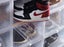 Sneakers Box Magnetic Side Drop Crates Stackable - Black (clear door) Carousel 4