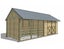 Settler Stable with Double Tack Shed Carousel 3