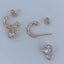 18K White Gold Crystal Dangle Earrings "Luella" Carousel 4
