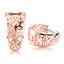 Rose-Gold Filigree Huggie Earrings "Noeline" Carousel 3