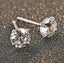925 Sterling Silver CZ Diamonds Stud Earrings "Liberty" (7mm) Carousel 8