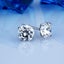 925 Sterling Silver CZ Diamonds Stud Earrings "Liberty" (7mm) Carousel 5