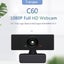 2 Million Pixels HD Webcam 1080P with Microphone PC Laptop Desktop USB Webcams Carousel 10