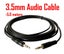 PTN 5.0M 3.5mm Audio Cable Lead Aux-in Cord MP3 iPod Speaker Car Audio Carousel 1