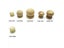 100pcs Wooden Handle Small Drawer Jewellery Box Door Cabinet Leg Knobs Wood Carousel 9