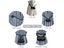 2PCS Magnetic Curtain Tie Backs - Silver Carousel 8
