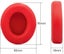 2 x Replacement Leather Ear Pads for Beats Studio 2 / 3 - Red Carousel 3