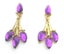 Earrings Rhodium. Gold Stone Carousel 1