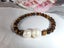 White Freshwater Pearl & Tigers Eye Bracelet - #PTE6 Carousel 1